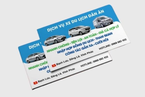 Mẫu card visit xe du lịch đẹp, thiết kế chuyên nghiệp tại In Hoa Long