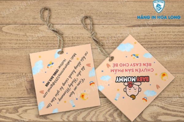 In Hoa Long nhận thiết kế mẫu nhãn mác quần áo trẻ em