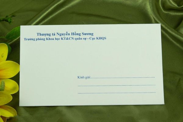 Mẫu phong bì cá nhân đẹp, chuyên nghiệp tại Hà Nội