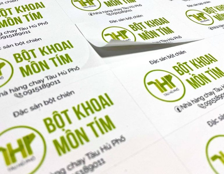 In tem nhãn bột khoai môn
