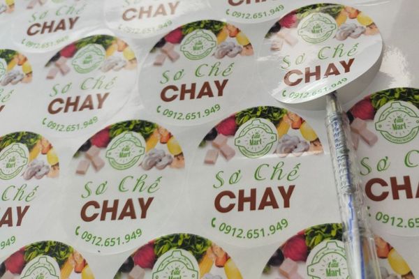 Mẫu tem nhãn thực phẩm đẹp, thiết kế theo yêu cầu tại Hà Nội
