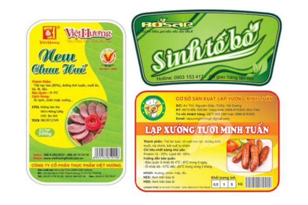 Mẫu tem nhãn thực phẩm đẹp, thiết kế theo yêu cầu tại Hà Nội