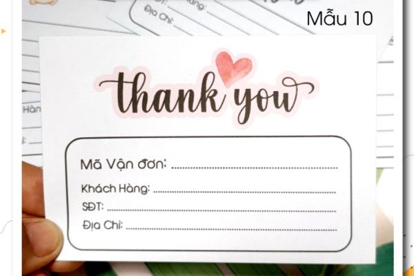 Mẫu tem vận chuyển đẹp tại Hoa Long