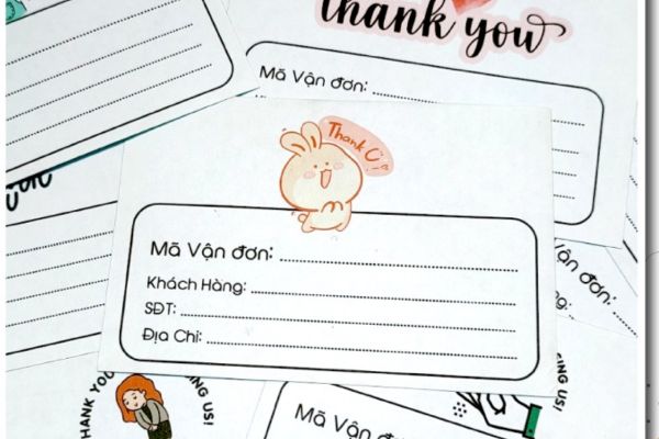 Mẫu tem vận chuyển đẹp tại Hoa Long