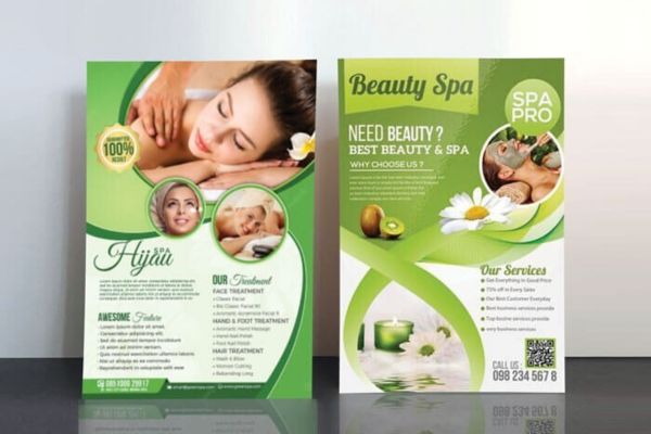 Mẫu tờ rơi spa đẹp, thiết kế theo yêu cầu tại In Hoa Long