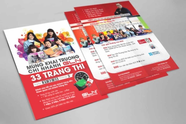 Mẫu tờ rơi gia sư cao cấp