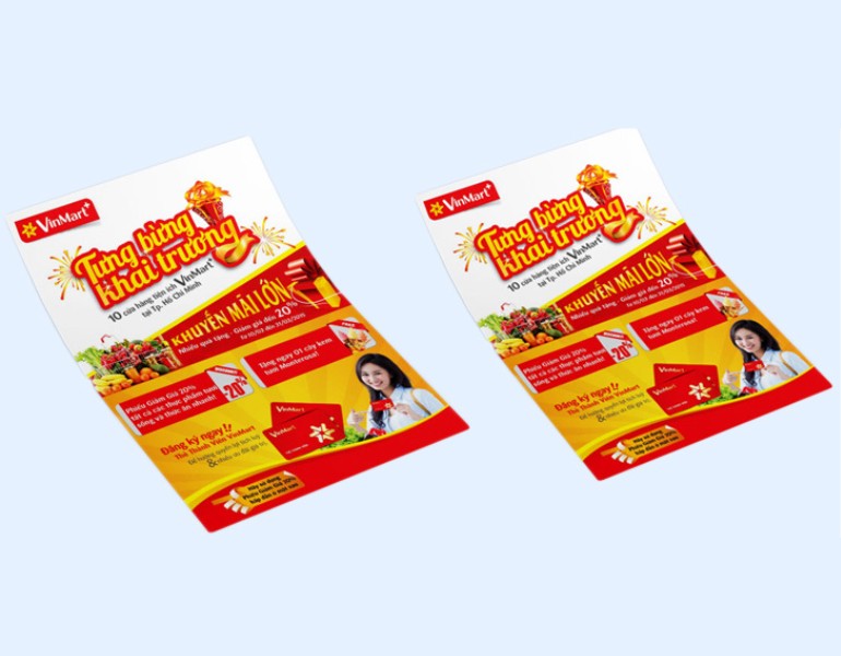 Mẫu tờ rơi khai trương siêu thị Vinmart