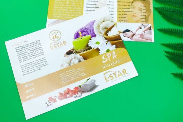 Mẫu tờ rơi spa đẹp, thiết kế theo yêu cầu tại In Hoa Long