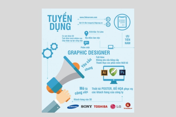 Mẫu tờ rơi tuyển dụng ngành công nghệ thông tin