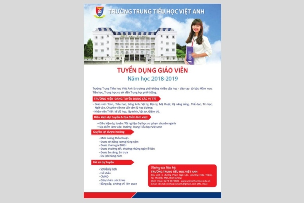 Mẫu tờ rơi ngành giáo dục đẹp