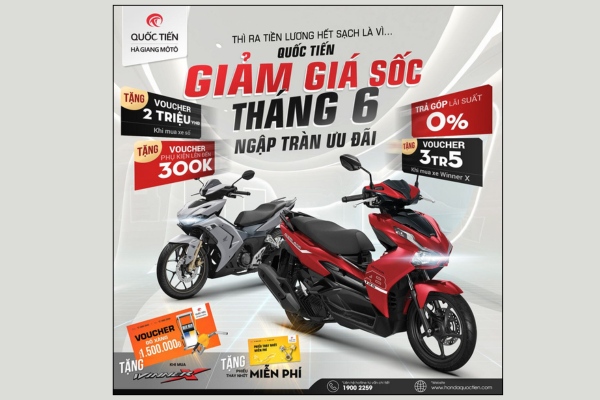 Mẫu tờ rơi xe máy đẹp mắt