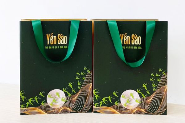 Mẫu túi giấy yến sào đẹp, chất lượng cao tại In Hoa Long