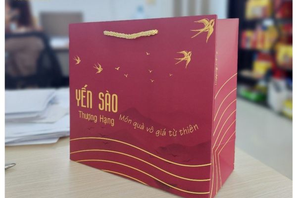 Mẫu túi giấy yến sào đẹp, chất lượng cao tại In Hoa Long