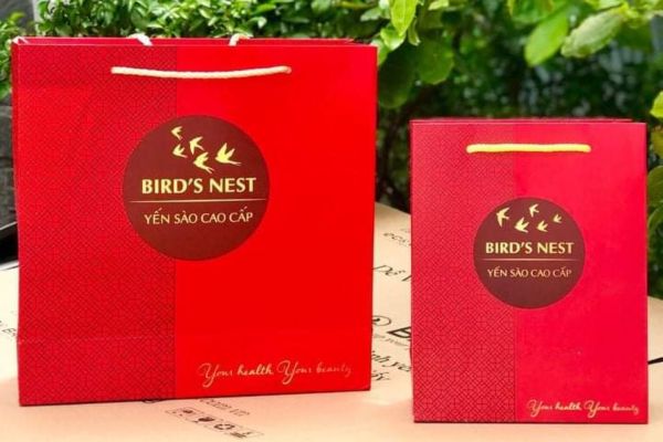Mẫu túi giấy yến sào đẹp, chất lượng cao tại In Hoa Long
