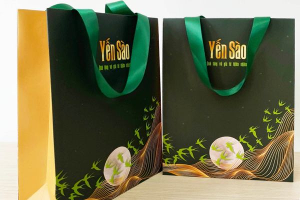 Mẫu túi giấy yến sào đẹp, chất lượng cao tại In Hoa Long