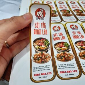 In tem nhãn nước sốt giá rẻ, lấy nhanh tại In Hoa Long
