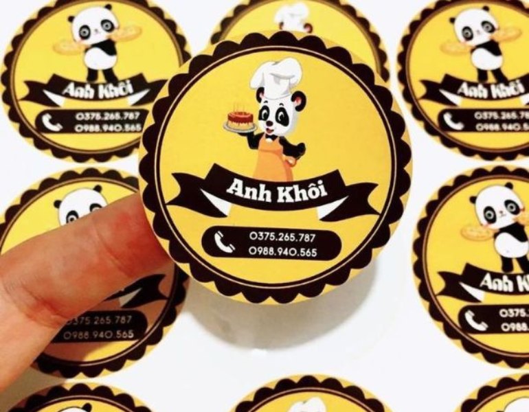 Vai trò của in tem nhãn tiệm bánh