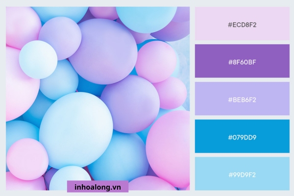 Bảng phối màu pastel thanh lịch
