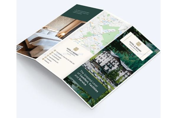 Mẫu brochure khách sạn đẹp, thiết kế theo yêu cầu tại Hà Nội