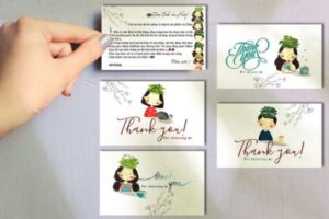Mẫu card cảm ơn đẹp, chuyên nghiệp, chất lượng cao