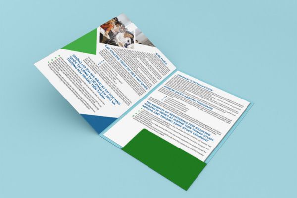 Mẫu kẹp file công ty du học đẹp, thiết kế theo yêu cầu