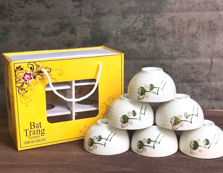 Chất liệu giấy in hộp đựng chén bát cao cấp