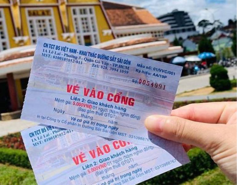 Chất lượng in vé vào cổng sắc nét