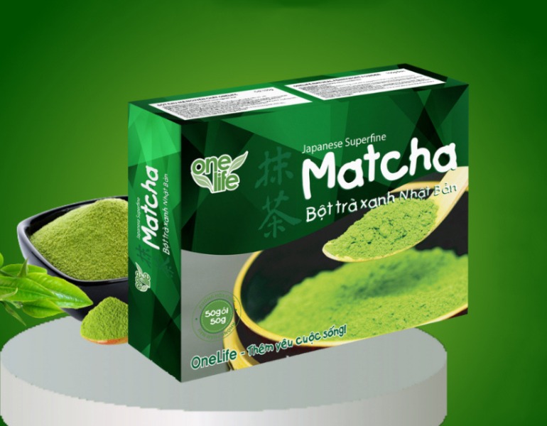 In hộp đựng bột trà xanh nâng tầm sản phẩm