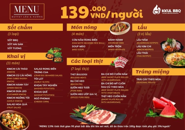 In Hoa Long nhận thiết kế và in ấn menu quán nướng lấy ngay