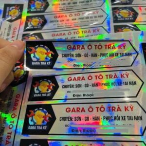 In tem dán đuôi xe ô tô bền đẹp giá tốt tại Hà Nội