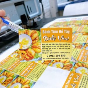 In tem nhãn bánh tôm giá rẻ mọi số lượng tại Hà Nội