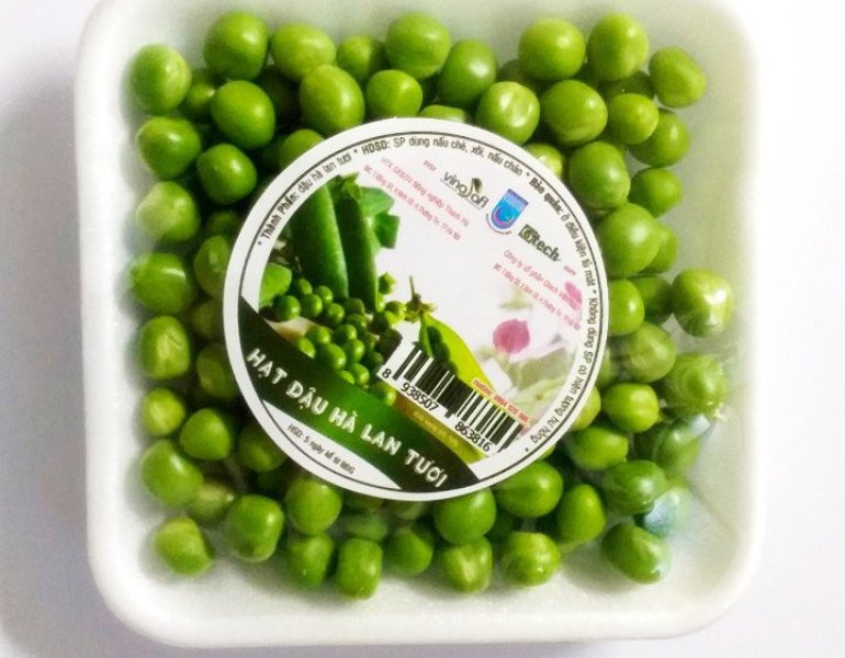 In tem nhãn đậu hà lan chuyên nghiệp