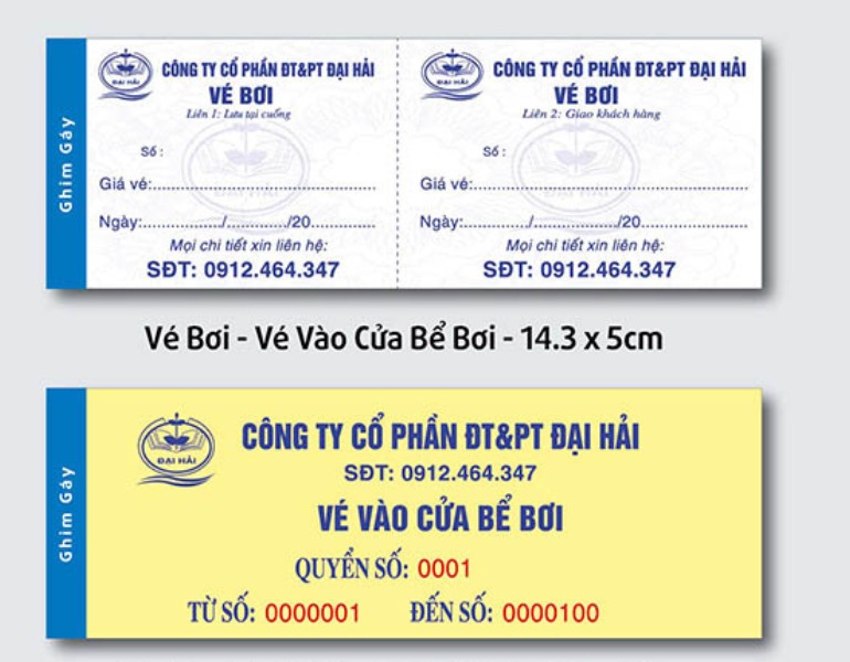 In vé vào cổng giá rẻ đẹp mắt