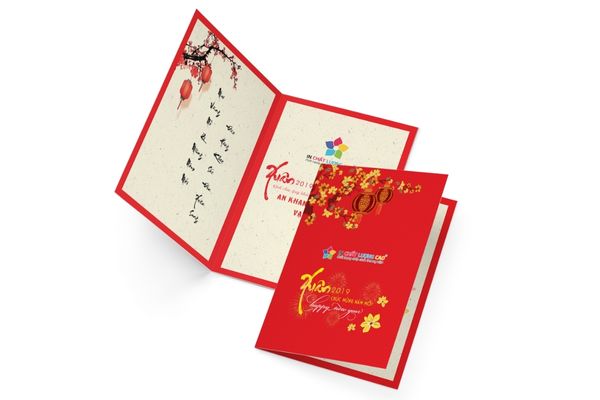 Kích thước thiệp tết chuẩn, phổ biến nhất