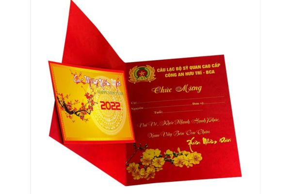 Kích thước thiệp tết chuẩn, phổ biến nhất