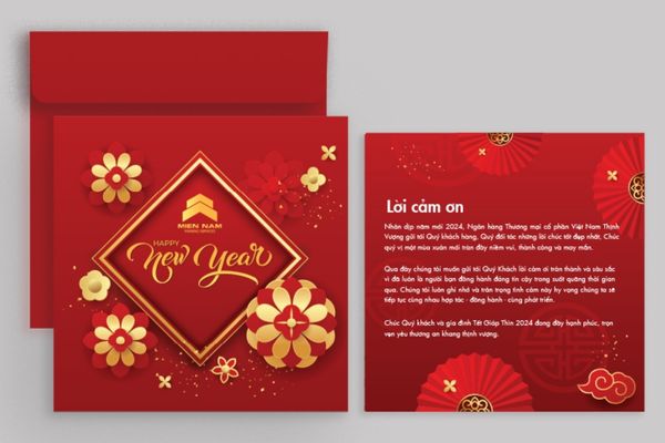 Kích thước thiệp tết chuẩn, phổ biến nhất