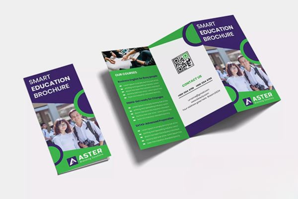 Mẫu brochure trung tâm tiếng anh đẹp, thiết kế theo yêu cầu