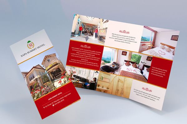 Mẫu brochure khách sạn đẹp, thiết kế theo yêu cầu tại Hà Nội