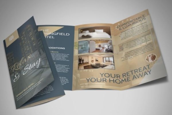 Mẫu brochure khách sạn đẹp, thiết kế theo yêu cầu tại Hà Nội