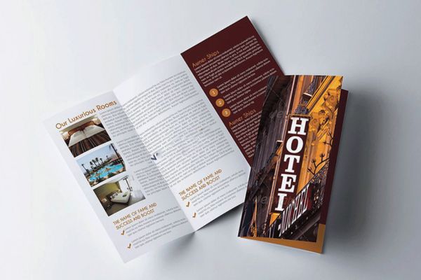 Mẫu brochure khách sạn đẹp, thiết kế theo yêu cầu tại Hà Nội