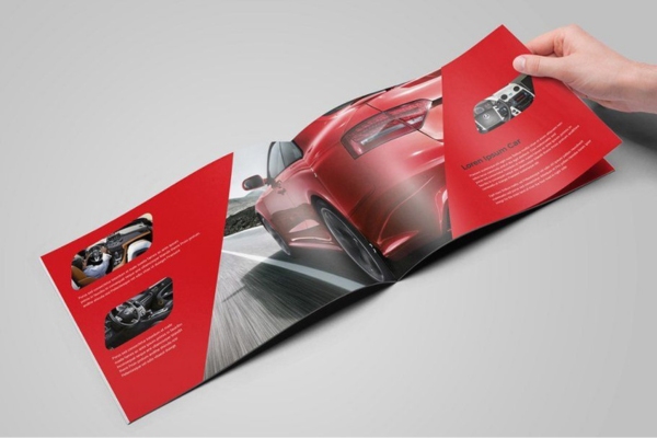 Mẫu brochure ô tô thiết kế hình ảnh bắt mắt