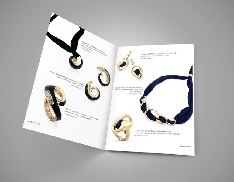 Mẫu brochure trang sức cao cấp đẹp mắt