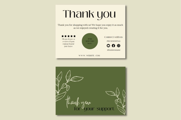 Mẫu card cảm ơn khách hàng đa năng