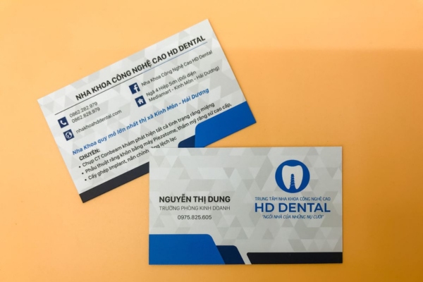 Mẫu card visit bác sĩ nha khoa đẹp mắt