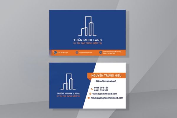 Mẫu card visit bất động sản đẹp, thiết kế theo êu cầu tại Hoa Long