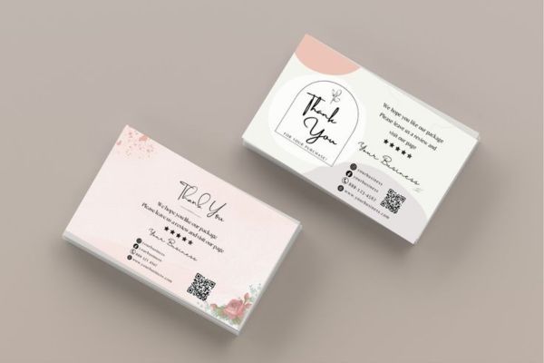 Mẫu card cảm ơn đẹp, chuyên nghiệp, chất lượng cao