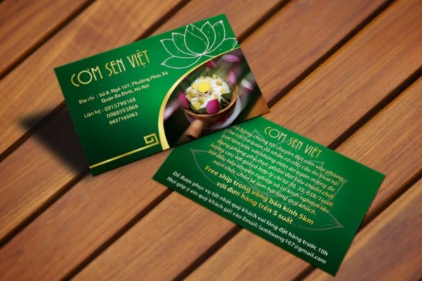 Mẫu card visit quán ăn đẹp, thiết kế theo yêu cầu tại Hà Nội
