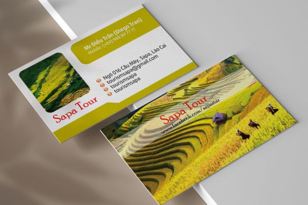 Mẫu card visit công ty du lịch đẹp, chuyên nghiệp