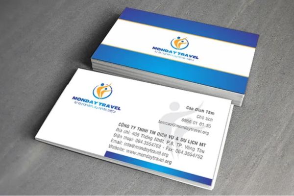 Mẫu card visit công ty du lịch đẹp, chuyên nghiệp