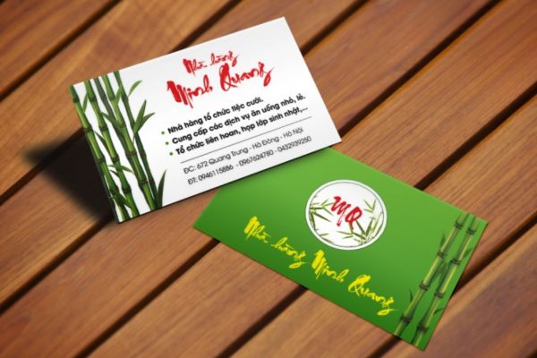 Mẫu card visit quán ăn đẹp, thiết kế theo yêu cầu tại Hà Nội